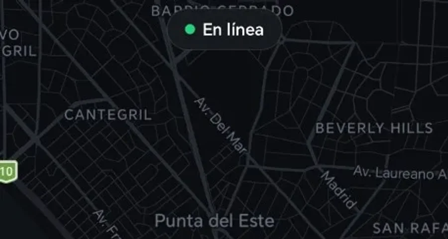 Mapa de cobertura en Maldonado y Punta del Este